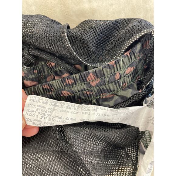 Mens Zara Animal Print Athletic Swim Lined Shorts Medium - Picture 5 of 8
